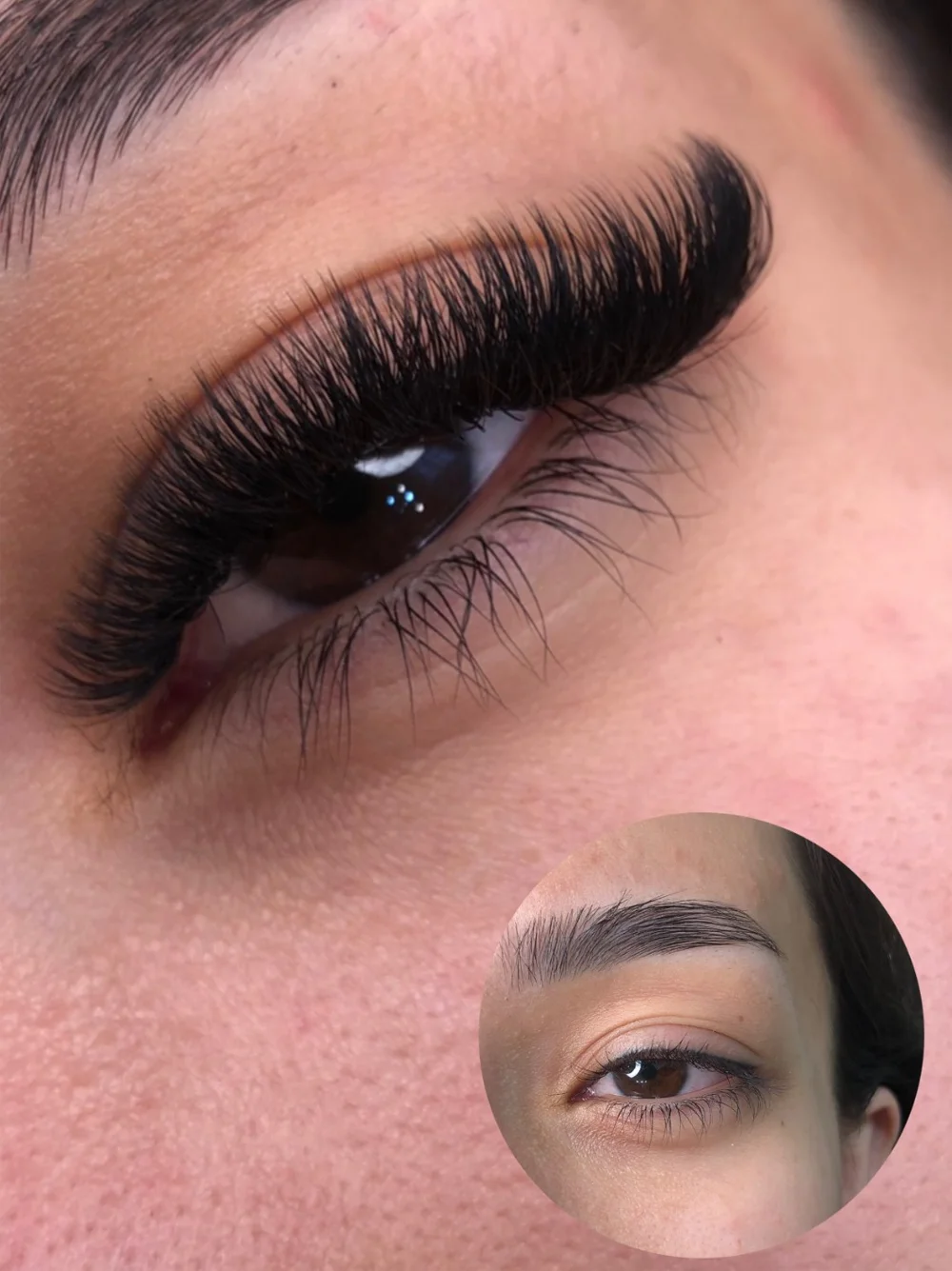 ex 1 اکستنشن مژه درسالن زیبایی ماه ثنا در صومعه سرا